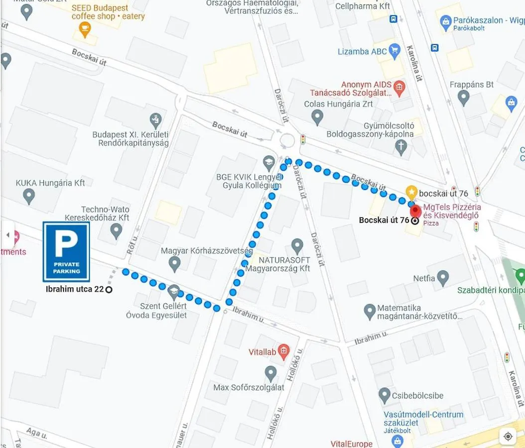 Mgtels Apartman - With Private Parking Budapešť 0*,  Maďarsko